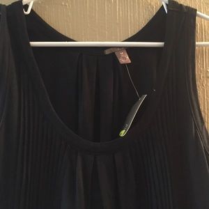 Pink twill dress black medium NWT